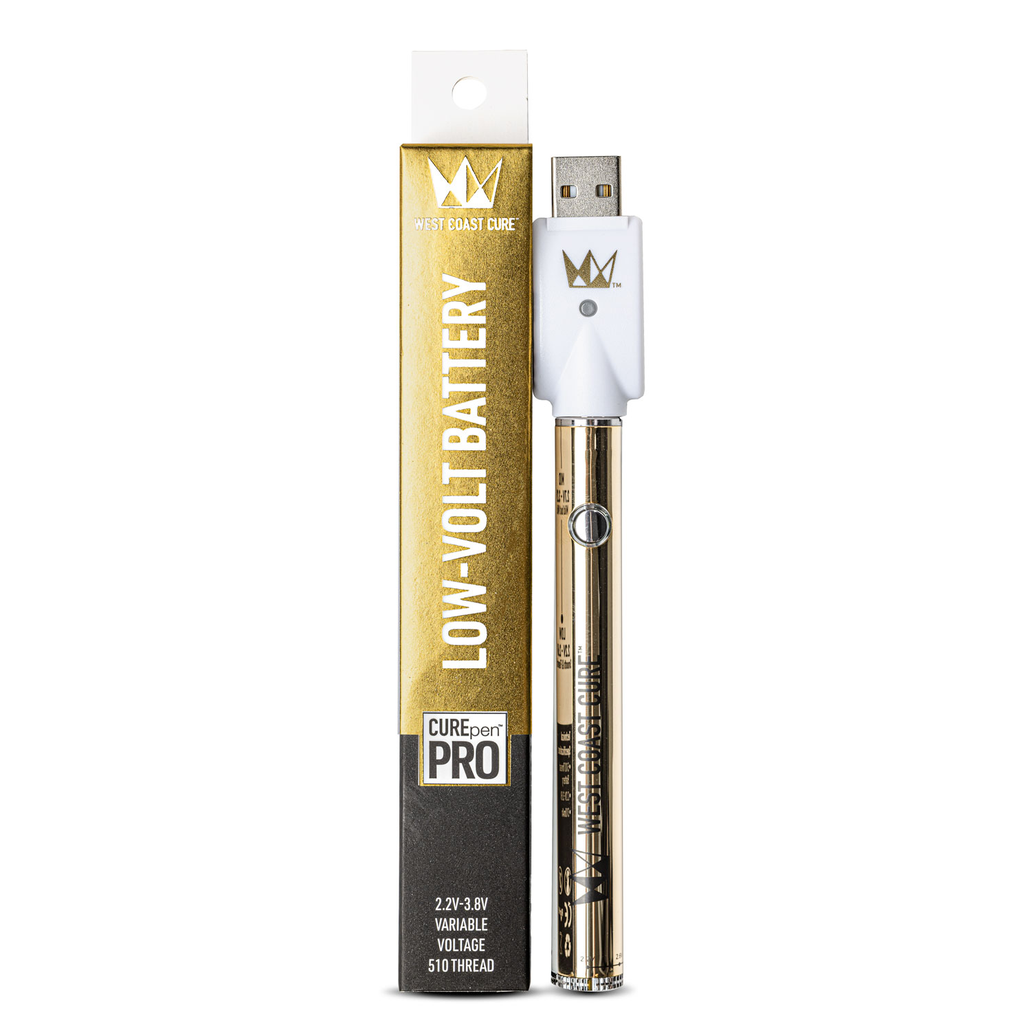 West Coast Cure Carts Cure pen Pro Gold Battery