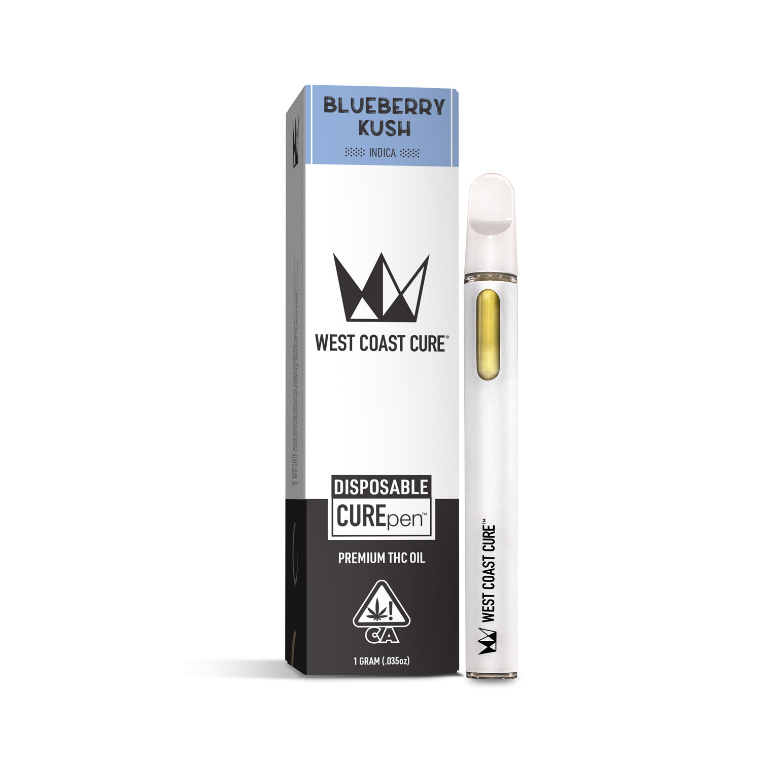 West Coast Cure Carts BLUEBERRY KUSH Disposable Vape